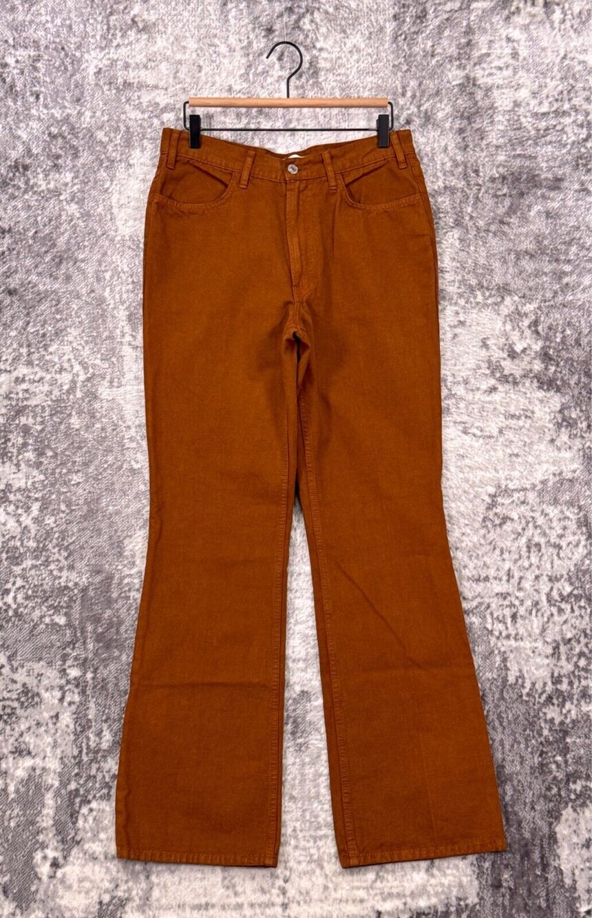 RE/DONE Pants 30 Womens High Rise Flare Leg In Clay Wash
